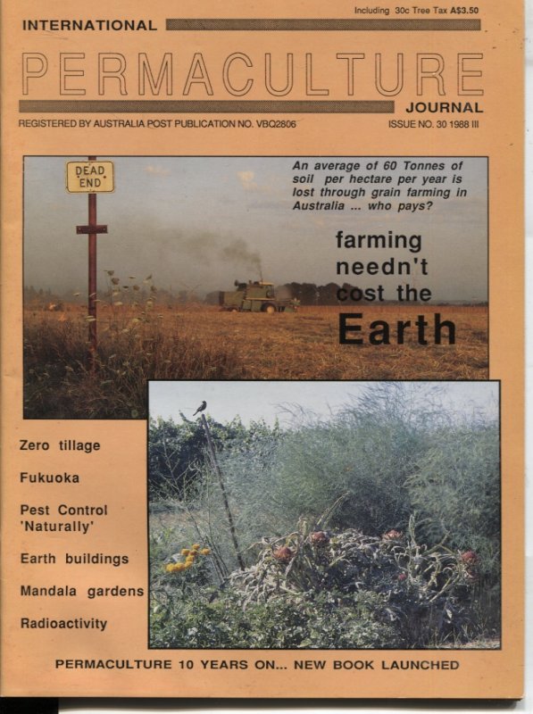 Image for INTERNATIONAL PERMACULTURE JOURNAL Issue #30 1988 Earth Issue